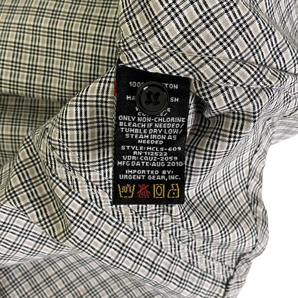 Civil Society We The People Men's Plaid Button Up Size XL 100% Cotton - Picture 7 of 8